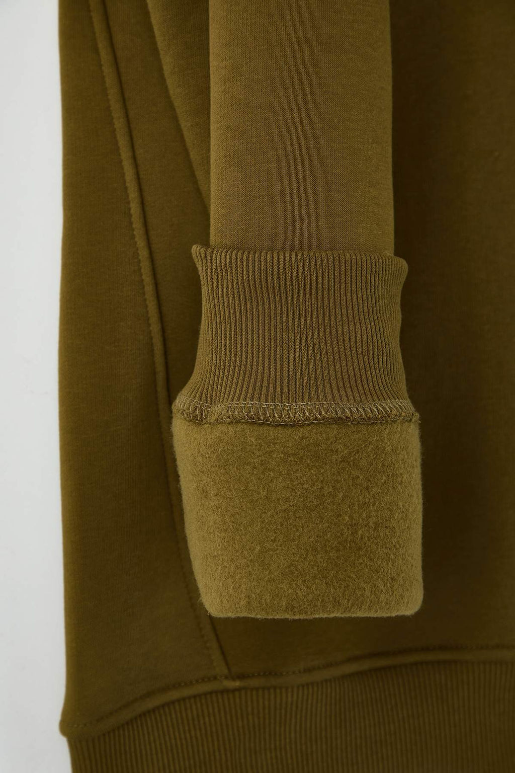 TRENDYOL MAN Yesil Buyuk Beden Oversize/Normal Kesim Dik Yaka Fermuarl? Ici Polarl? Sweatshirt TMNAW24AO00024 - Trendyolmilla фото 24