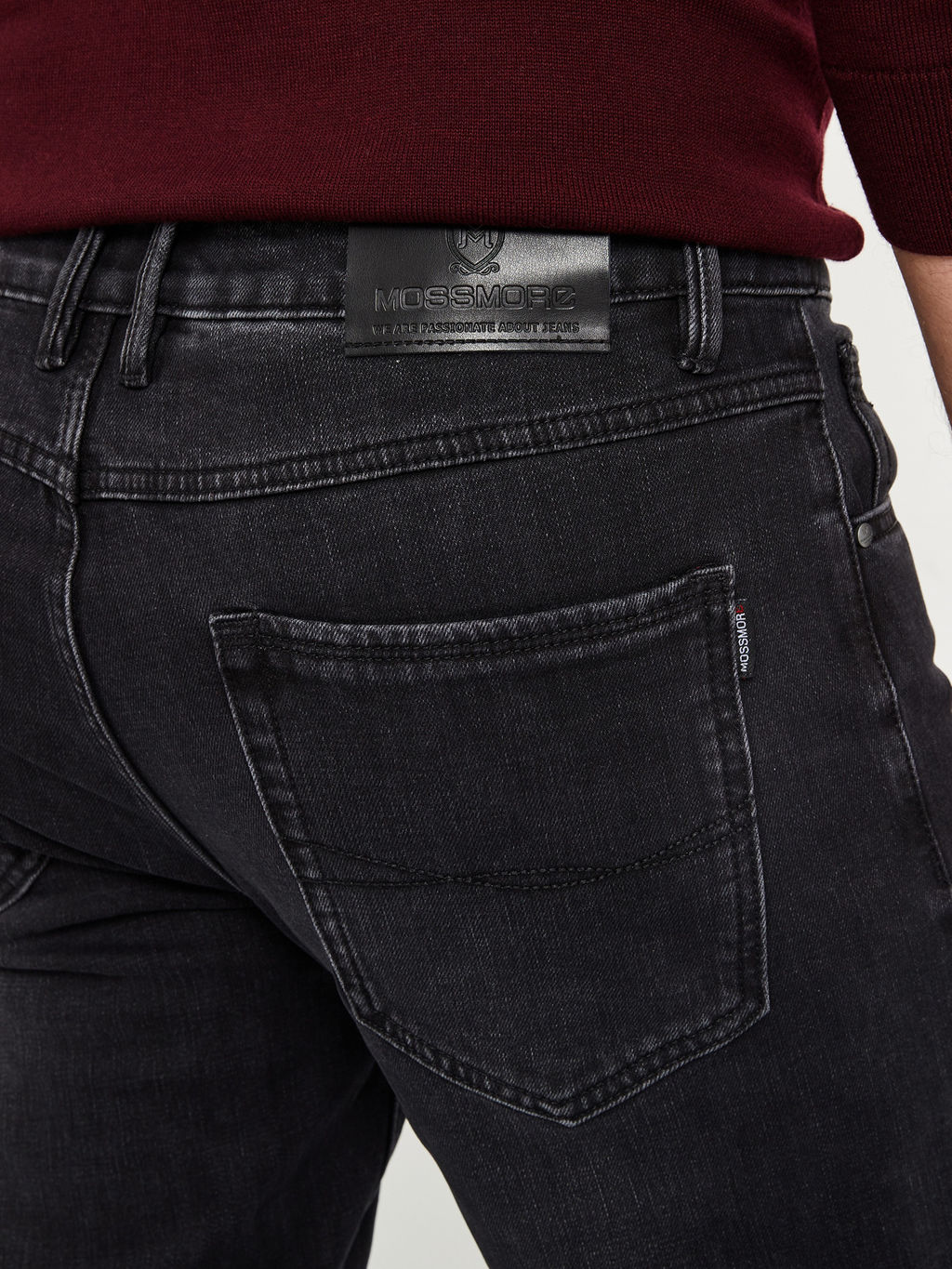 Утепленные мужские джинсы прямого кроя с начесом - Mossmore фото 9