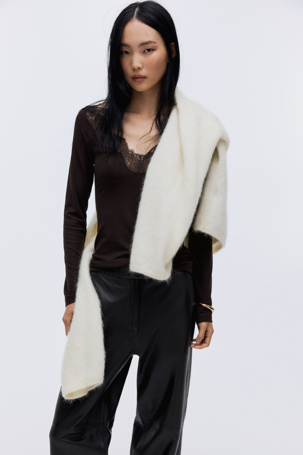 Top con ribete de encaje - H&m фото 2