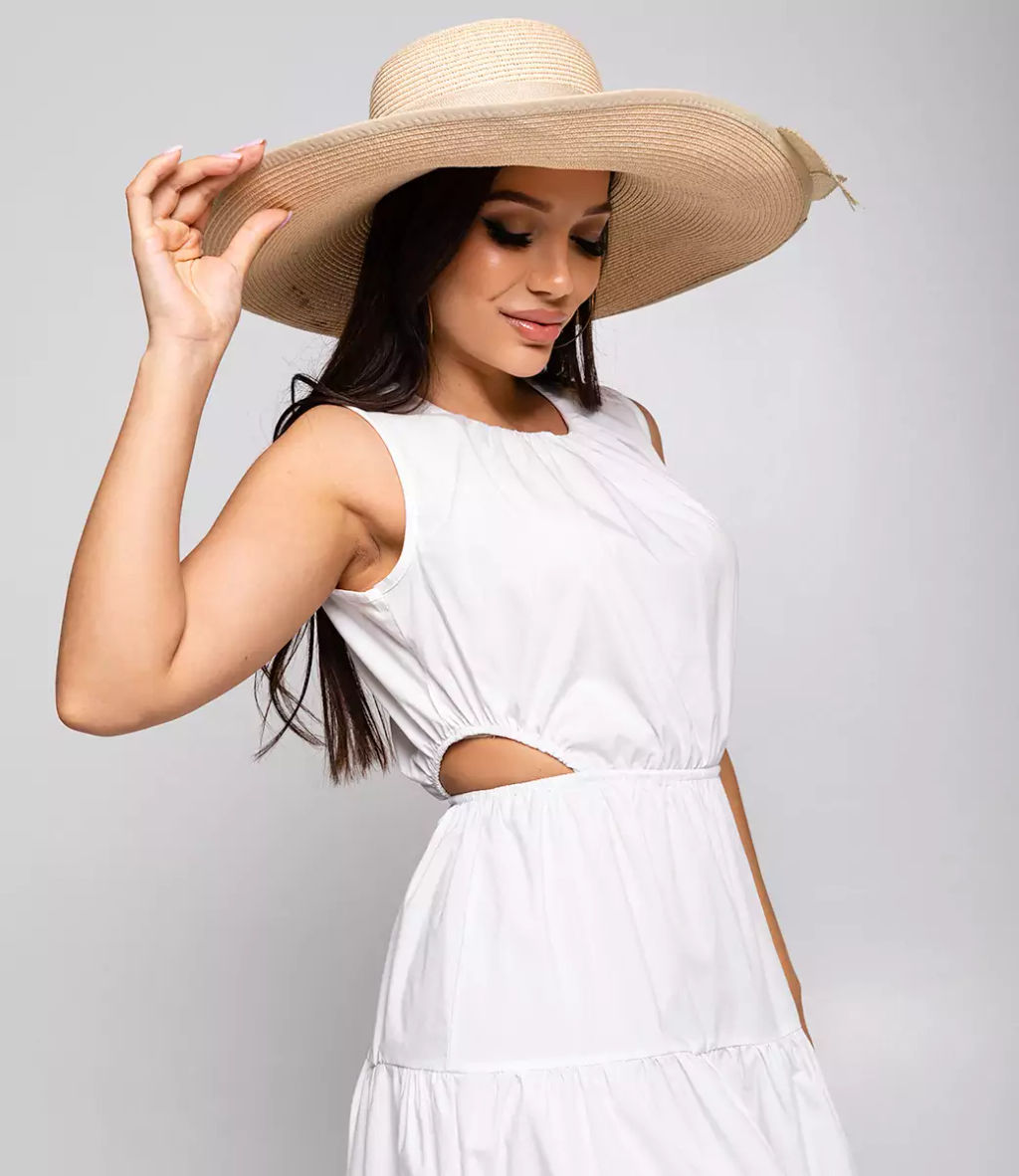 Платье #ОБШ1839, белый