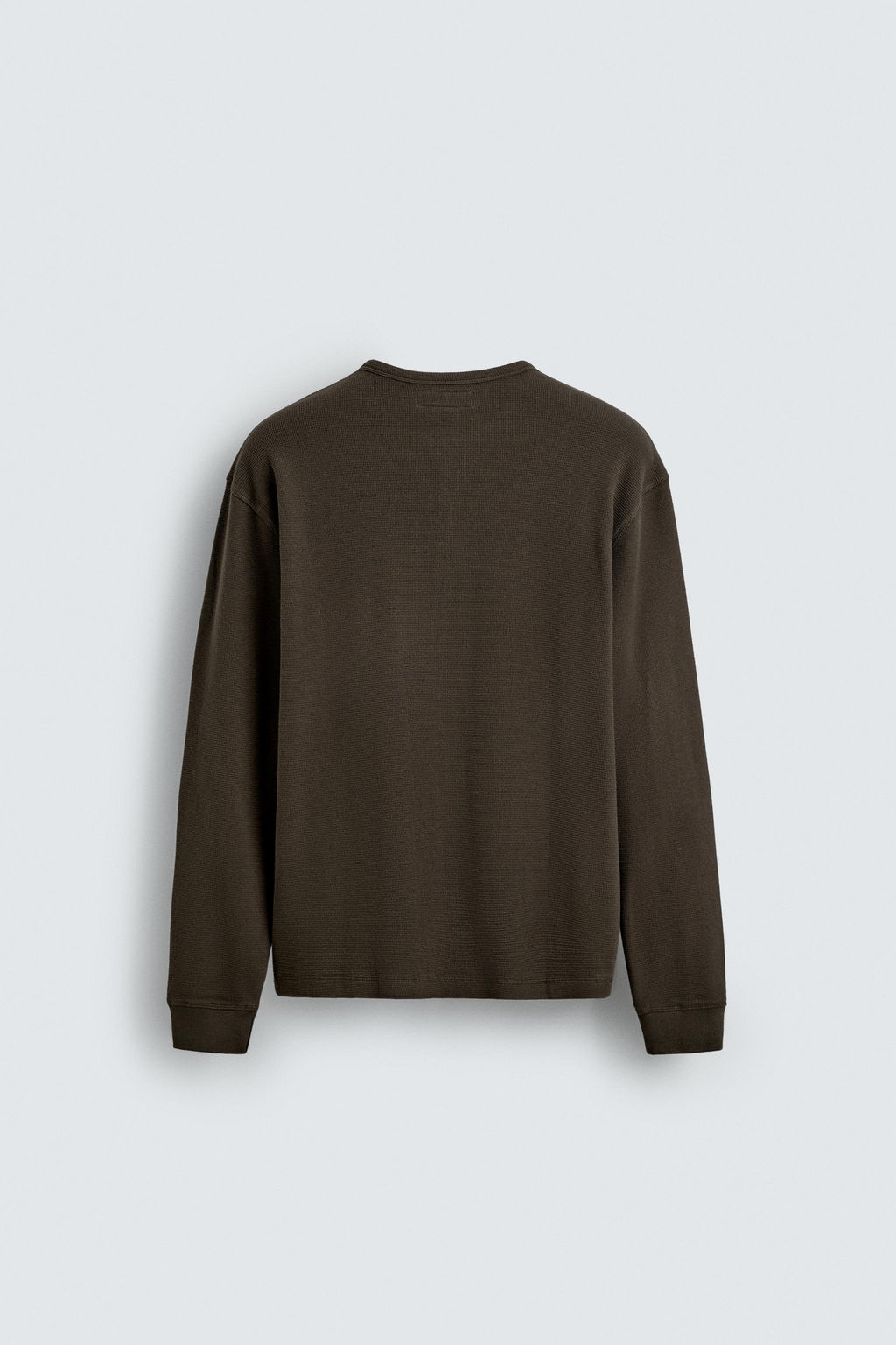 CAMISETA CUELLO PANADERO WAFFLE LIMITED EDITION / Khaki - Zara фото 7