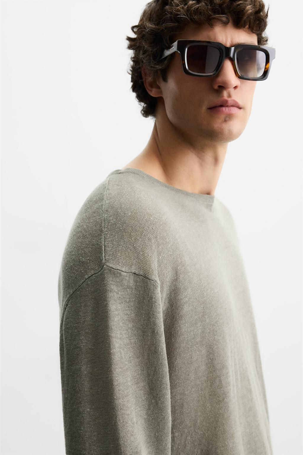 100% LINEN SWEATER - Zara фото 13