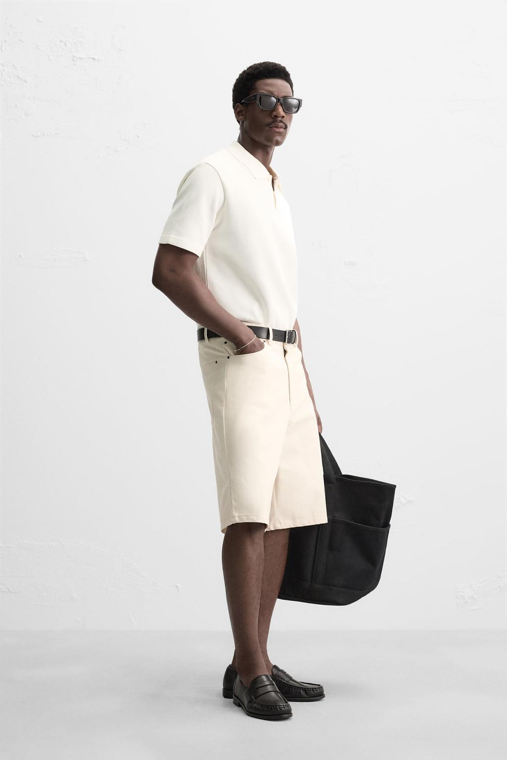 INTERLOCK TEXTURED POLO SHIRT - Zara фото 20