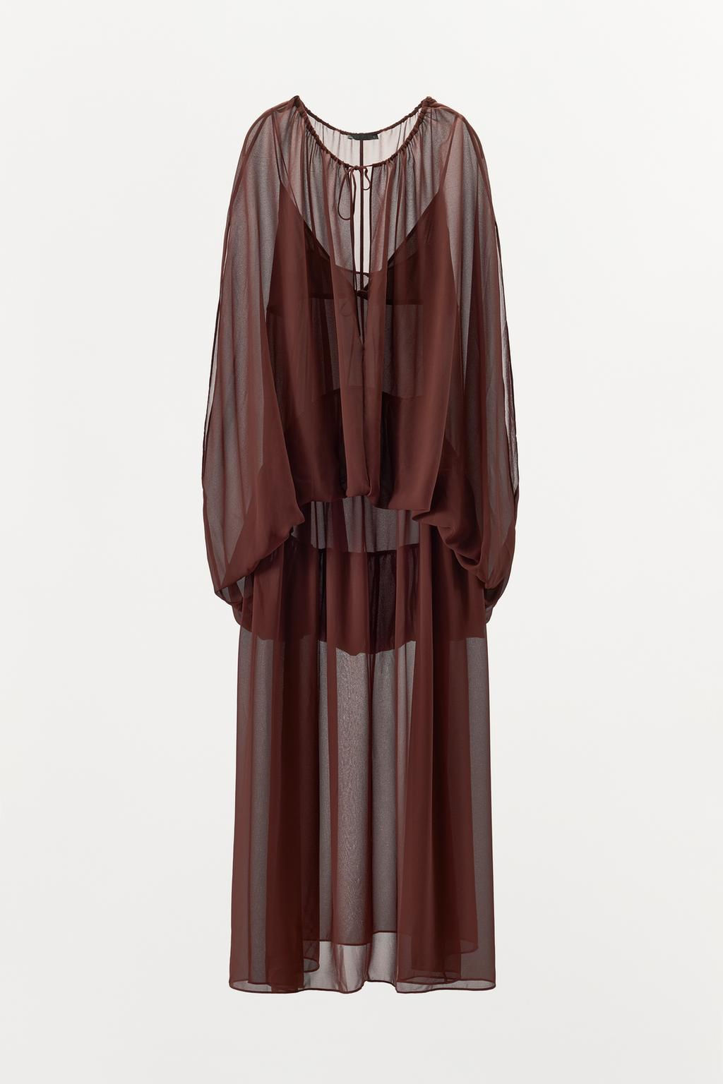 FLOWING MAXI DRESS - Zara фото 6