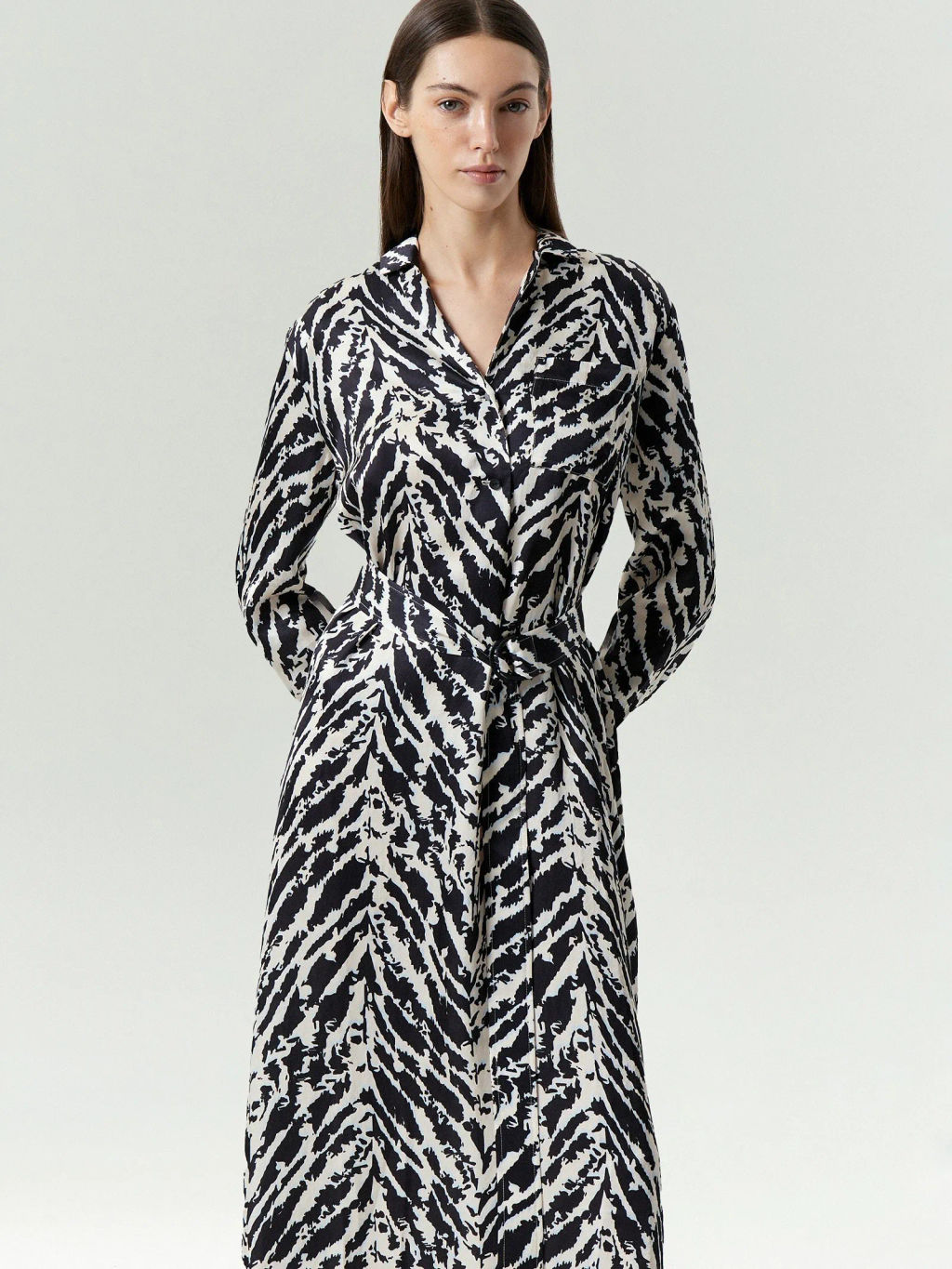 Платье макси с поясом, PL1624/tihiro - Emka фото 3