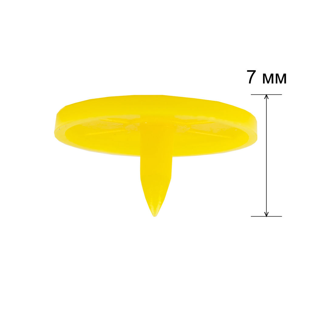 Кнопка Micron POM-15 Кнопки пластиковые пластик d 15 мм 15 шт. № 006 желтый