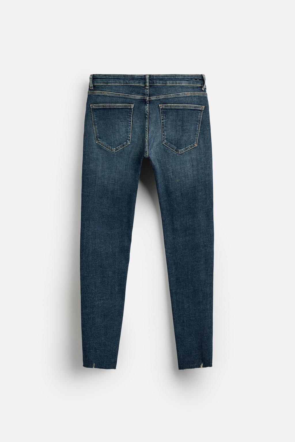 RIPPED SKINNY FIT JEANS - Zara фото 7