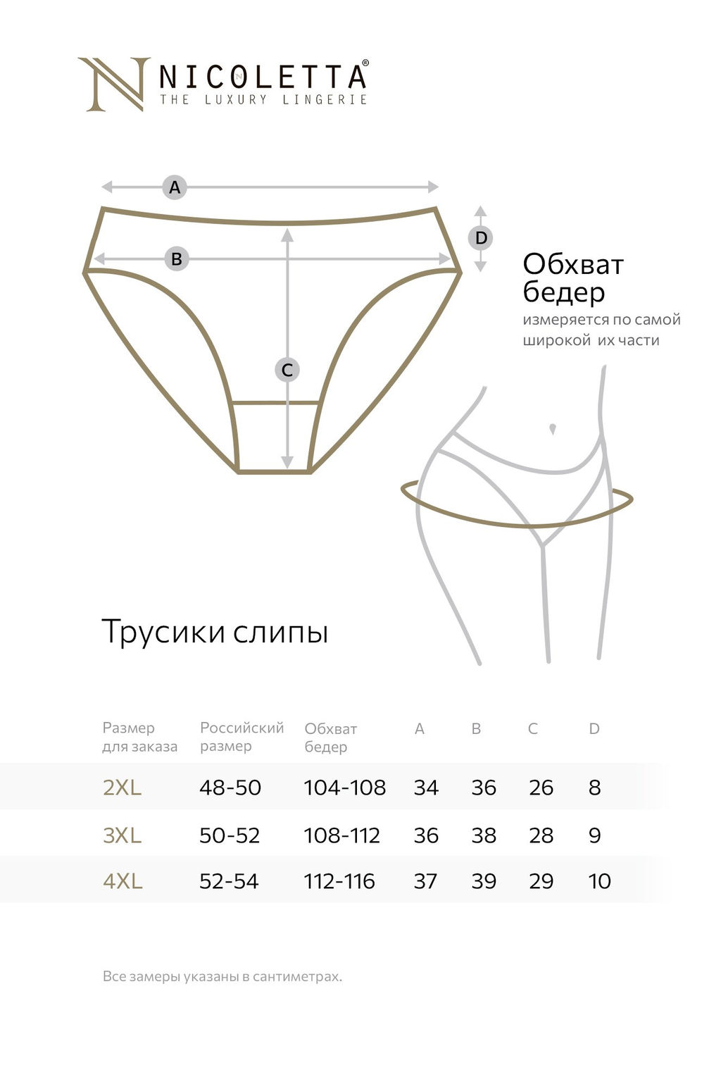 Женские трусы-слипы 5 шт. Nicoletta фото 3