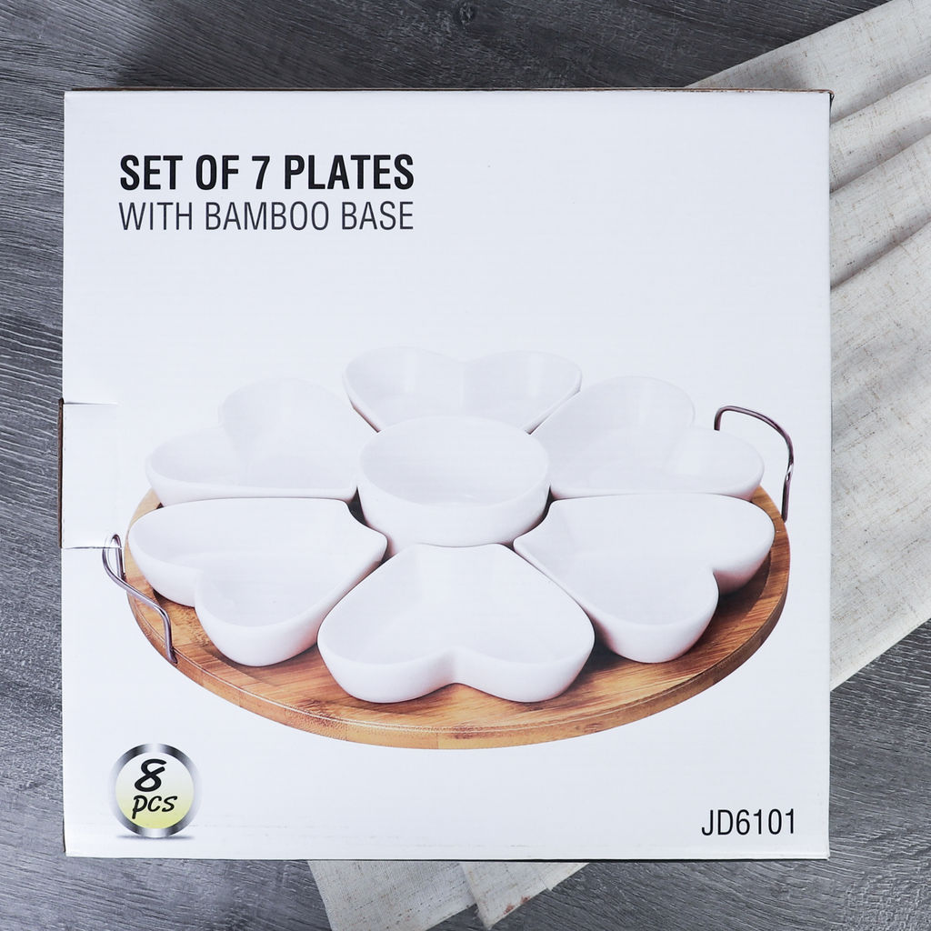 Менажница 7 предметов 6х150 мл 1х200 мл / JD6101B /уп 8/ на подставке