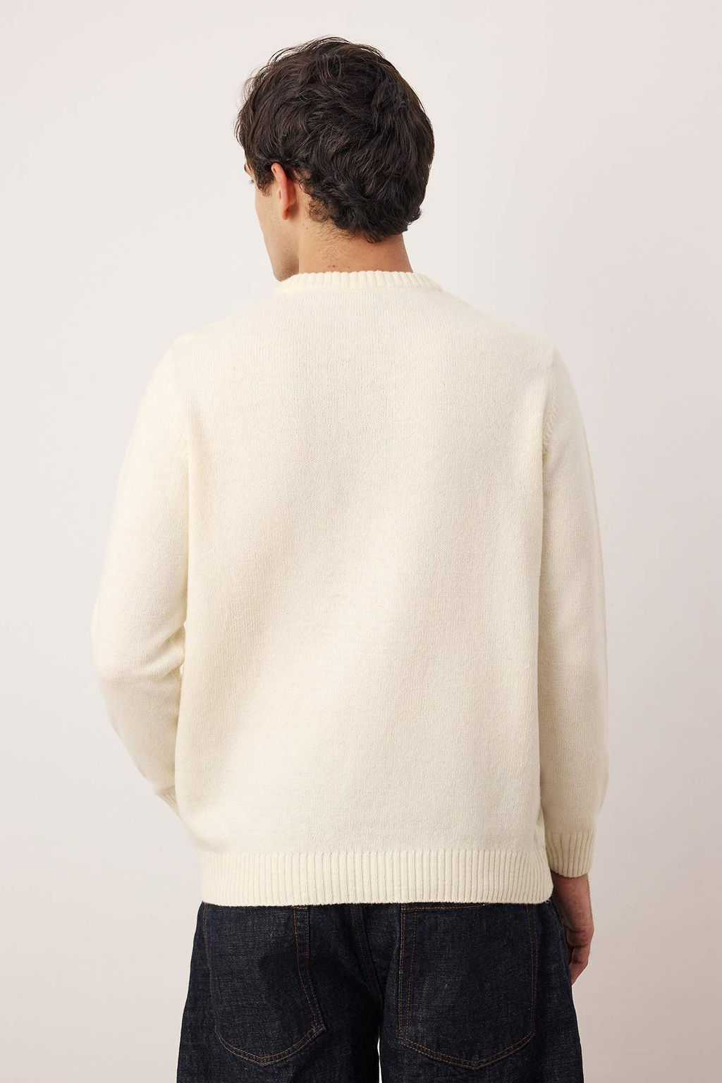 Ekru Regular Bisiklet Yaka Animal Kazak TMNAW26KZ00007 - Trendyolmilla фото 7