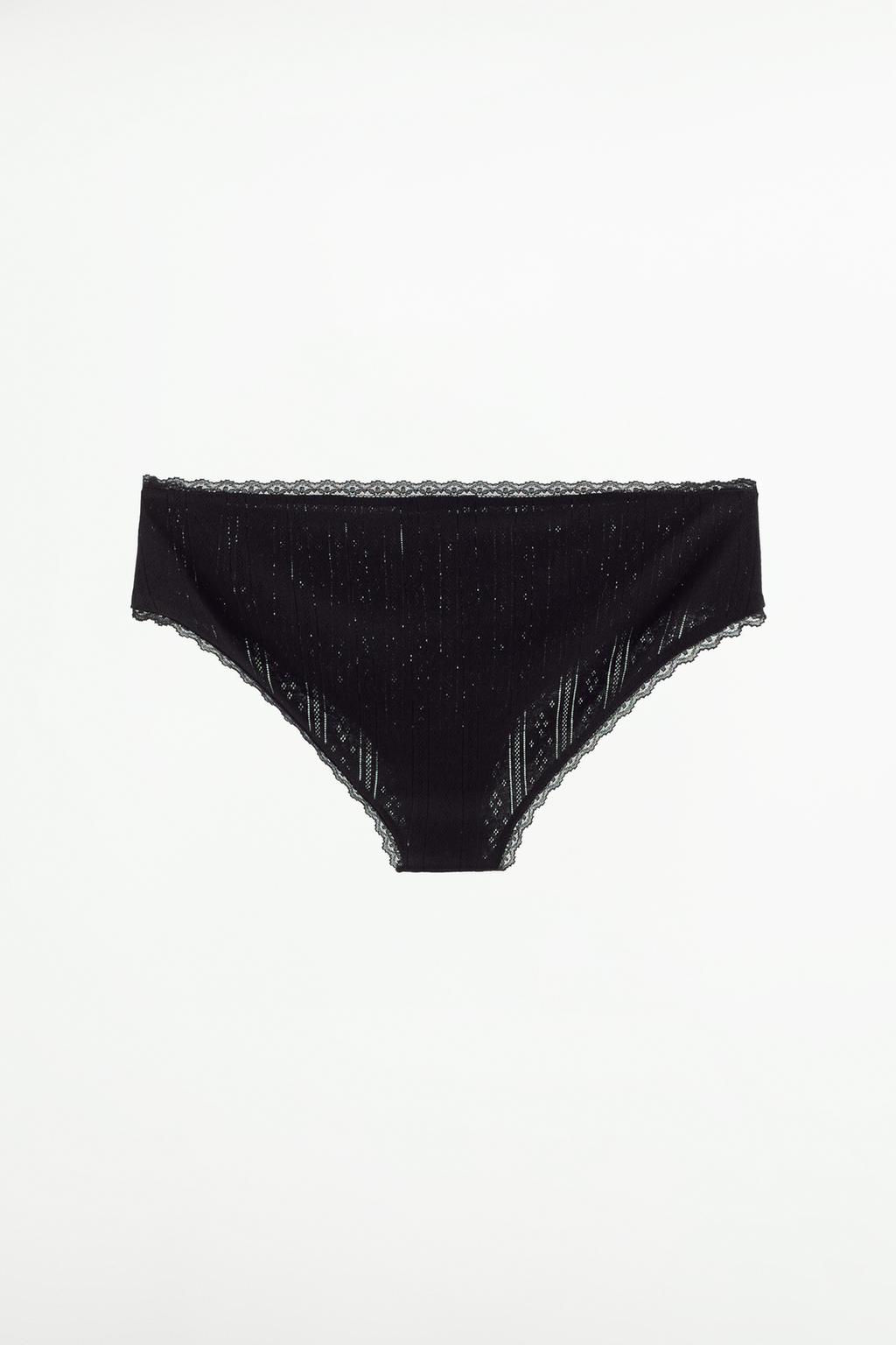 POINTELLE BRIEFS WITH LACE TRIM - Zara фото 11