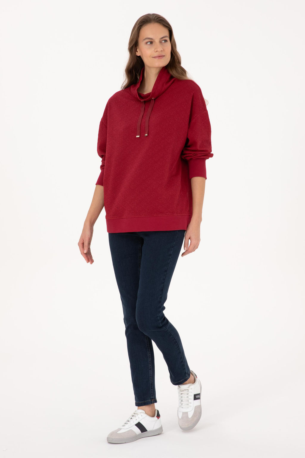 Kad_n Bordo Sweatshirt - U.s. polo assn фото 4