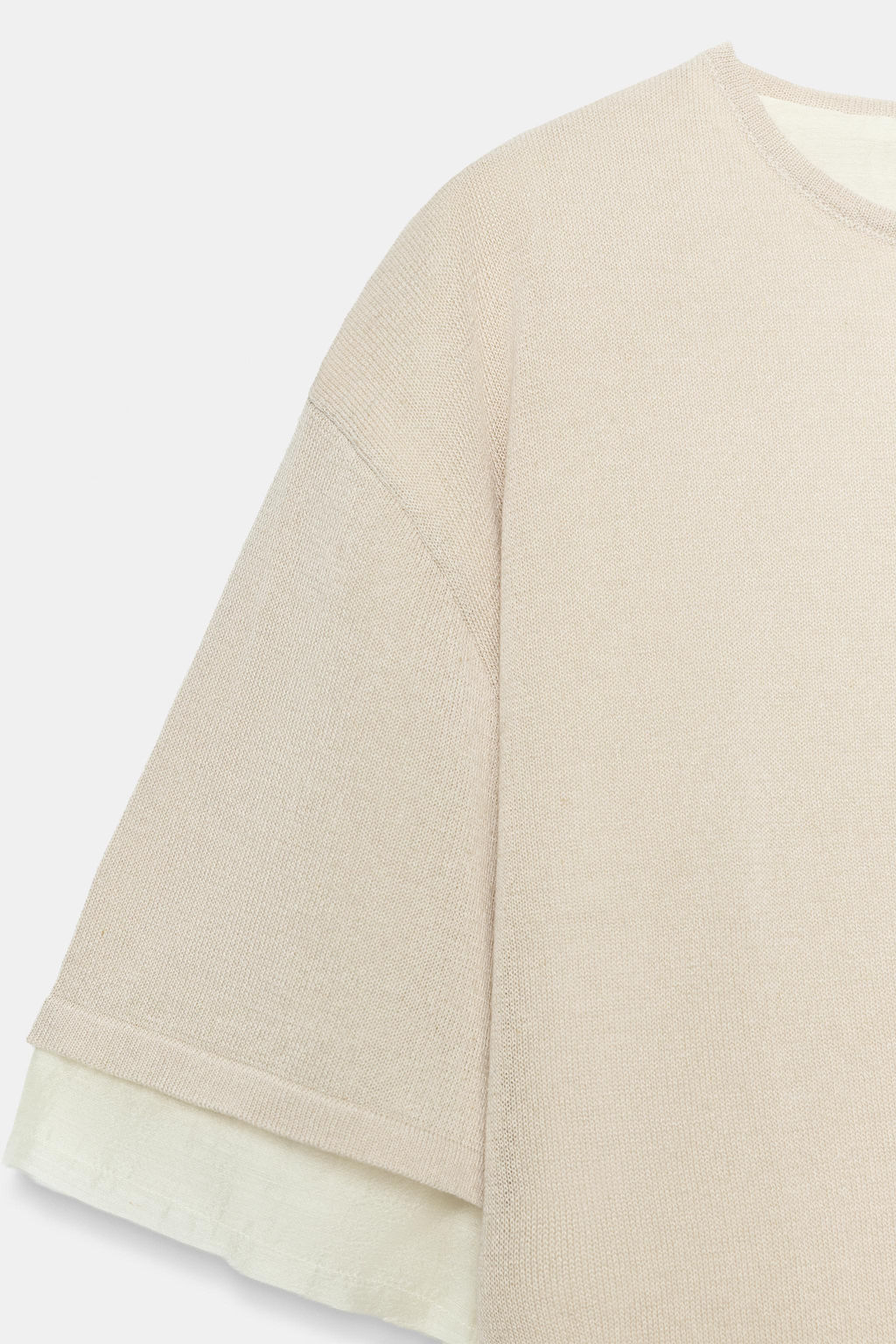 TOP COMBINADO PUNTO / Beige claro - Zara фото 10