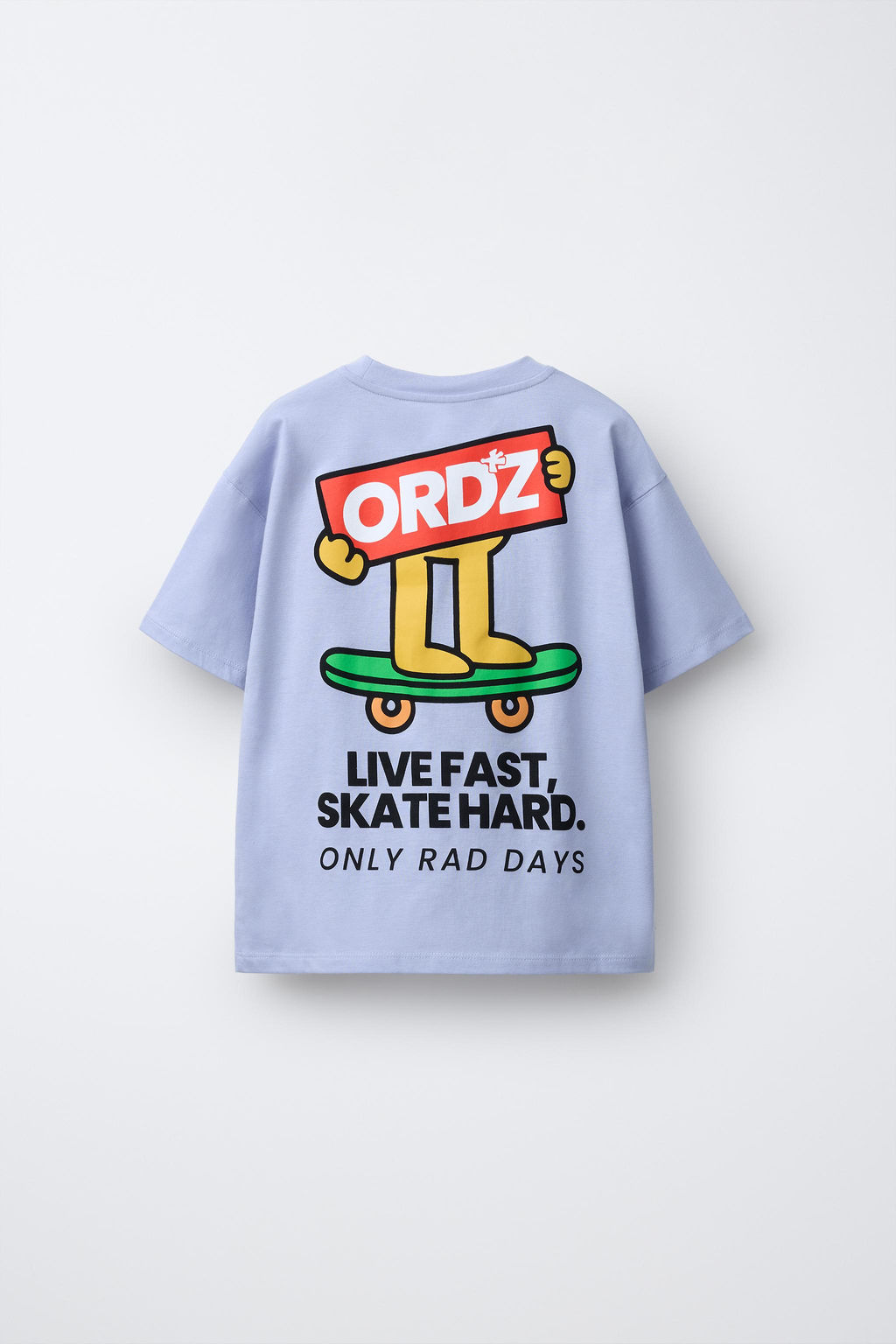 CAMISETA ESTAMPADA LOGO / Azul claro - Zara фото 6