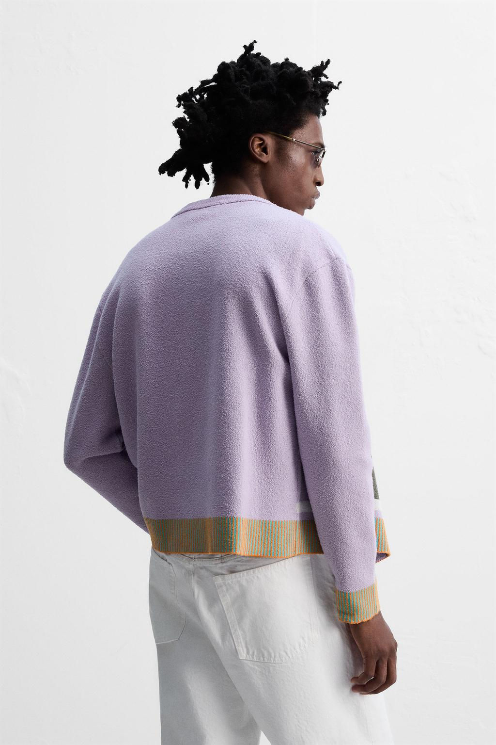 FLORAL JACQUARD CARDIGAN OTIS KWAME KYE QUAICOE - Zara фото 3