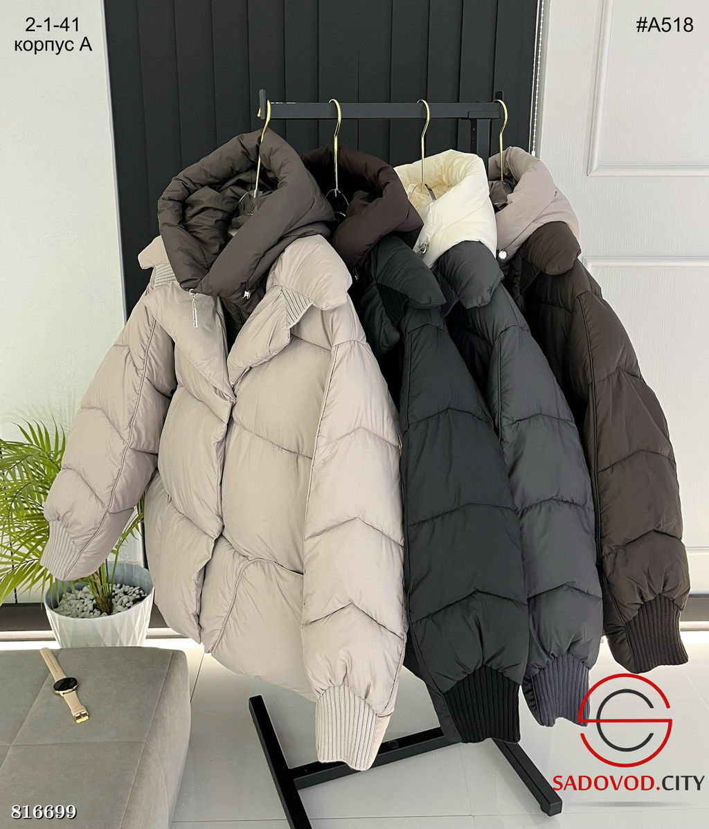 Зимняя женская дутая куртка с капюшоном - Bruno фото 5