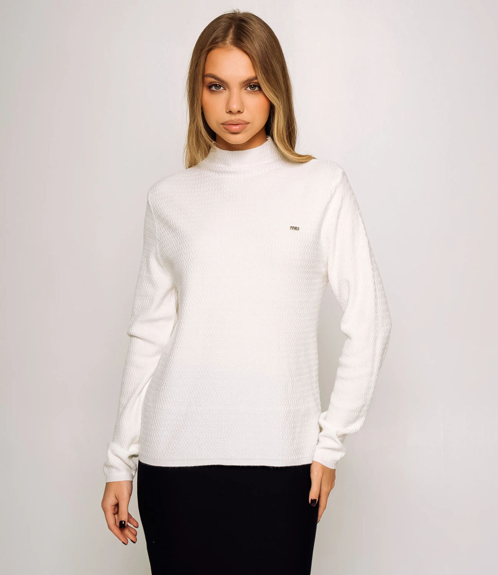 Водолазка #КТ33339, молочный