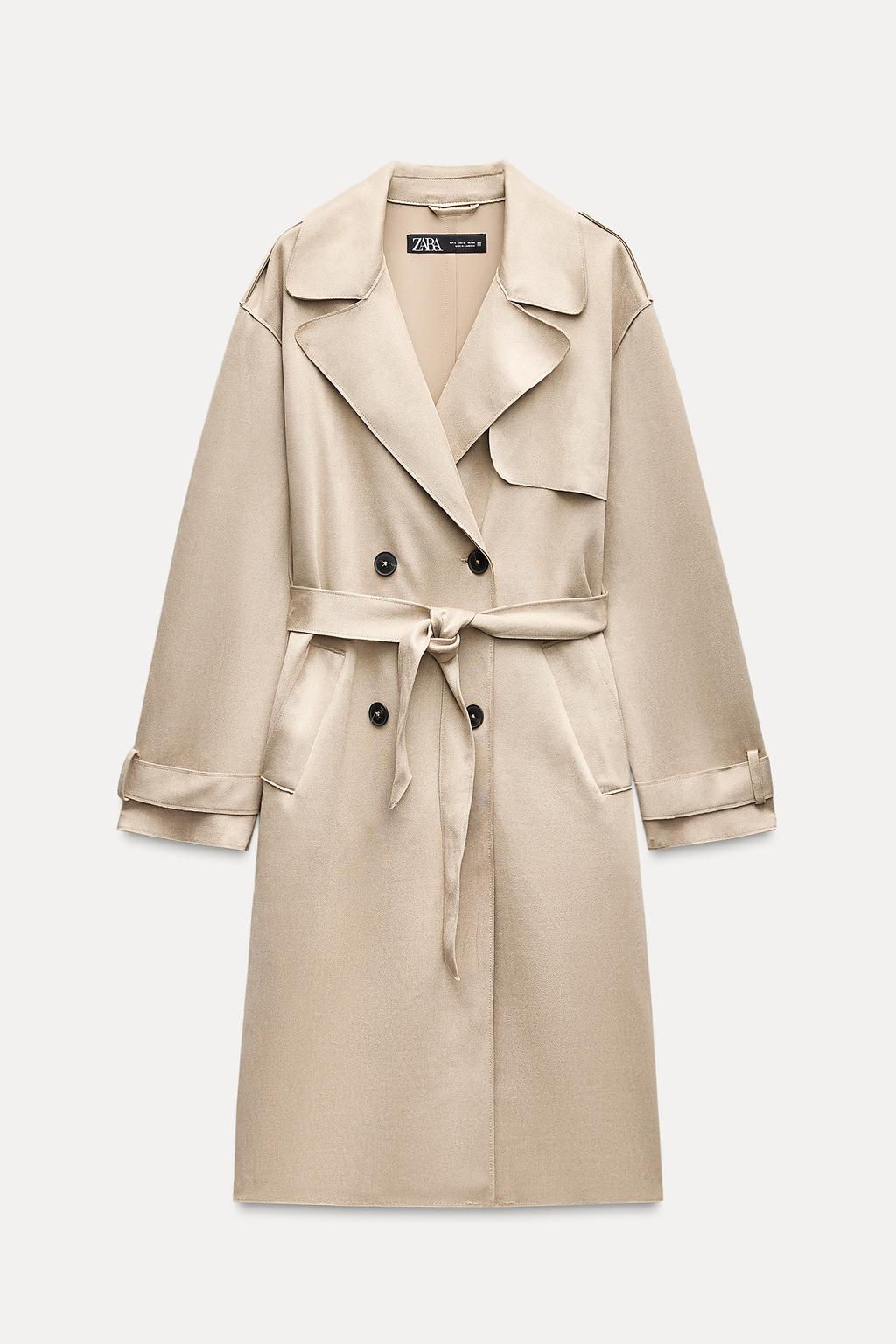 FAUX SUEDE TRENCH COAT - Zara фото 2