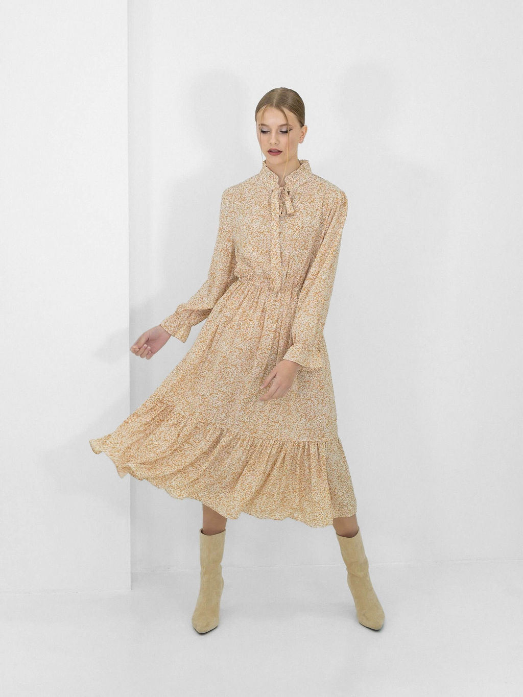 Платье Лозен (песочный) - Nadi bordo фото 5