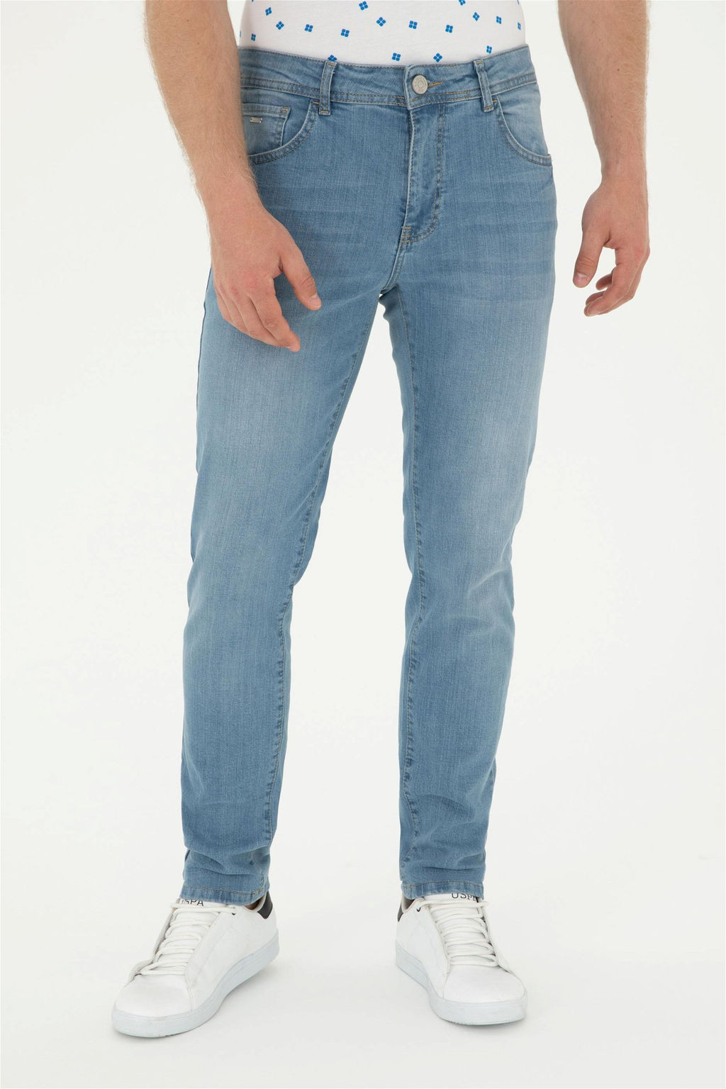 U. S. Polo Assn / Мужские голубые джинсовые брюки - U.s. polo assn фото 2