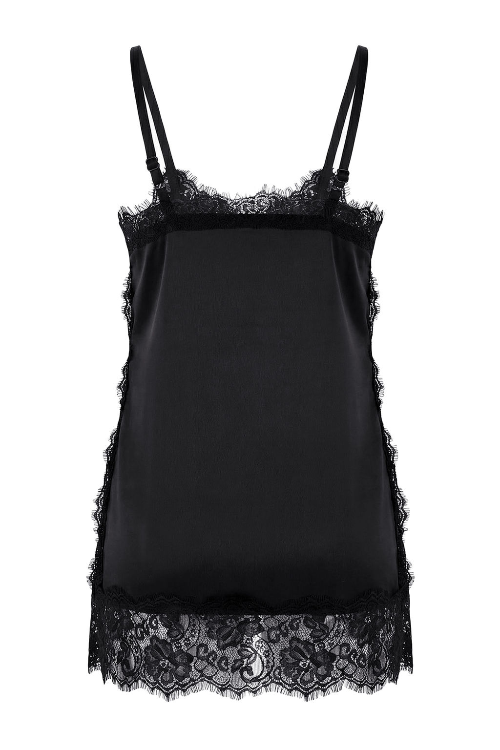 Siyah Dantel Garnili Rahat Kesim Saten Party Bluz TPRSS26BZ00036 - Trendyolmilla фото 6