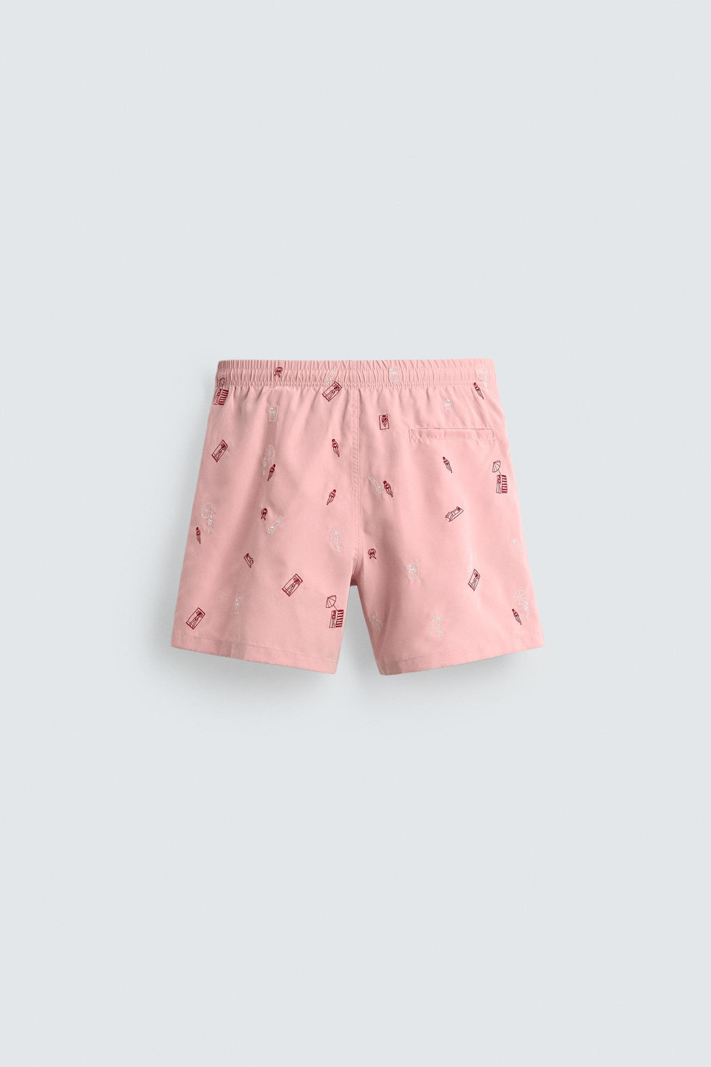 SWIMMING TRUNKS WITH COMBINED EMBROIDERY - Zara фото 8