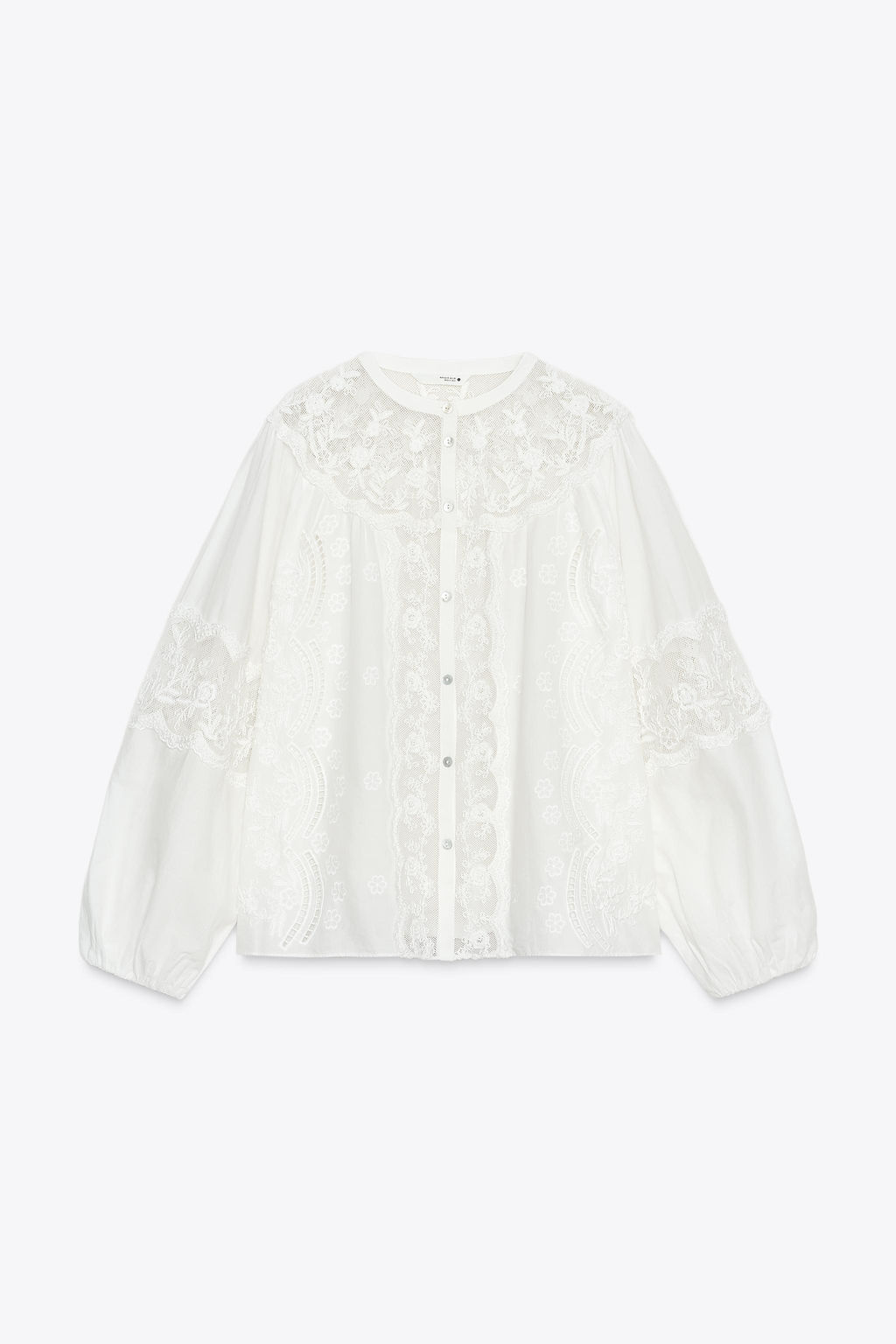 ZW COLLECTION EMBROIDERED SHIRT - Zara фото 7