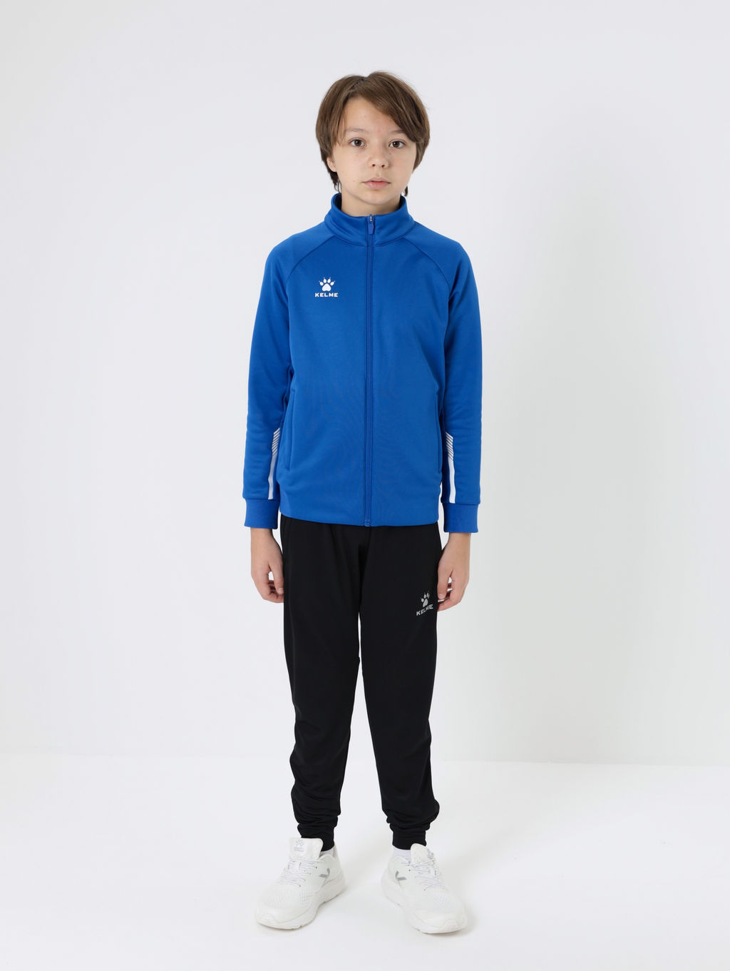 Детская олимпийка KELME Childrens Knitted Jacket (fleece) Blue