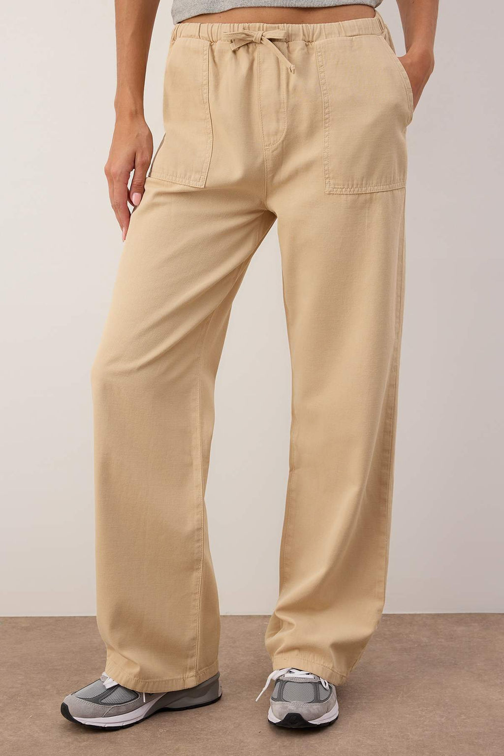 Tas Beli Lastikli Yuksek Bel Wide Leg Jeans TWOSS25JE00303 - Trendyolmilla фото 5