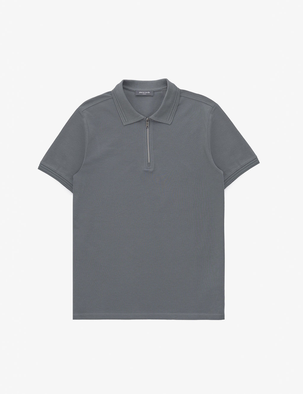 Antrasit Slim Fit %100 Pamuk K_vr_lmaz Polo Yaka Basic Ti__rt