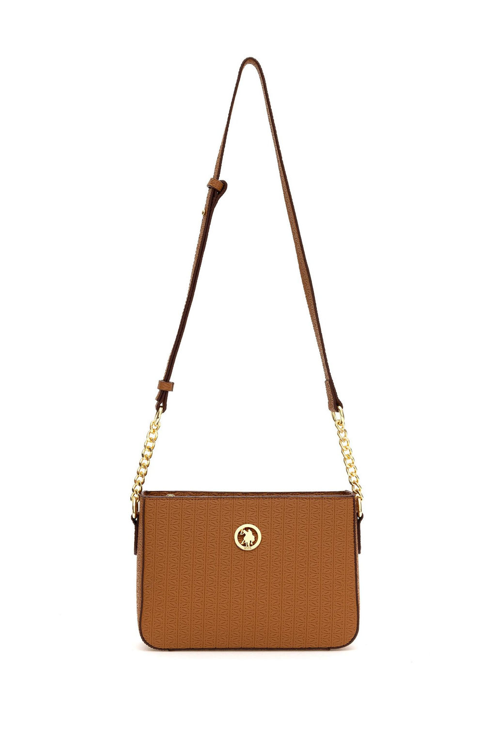 U. S. Polo Assn / Женская светло-коричневая сумка через плечо - U.s. polo assn фото 6