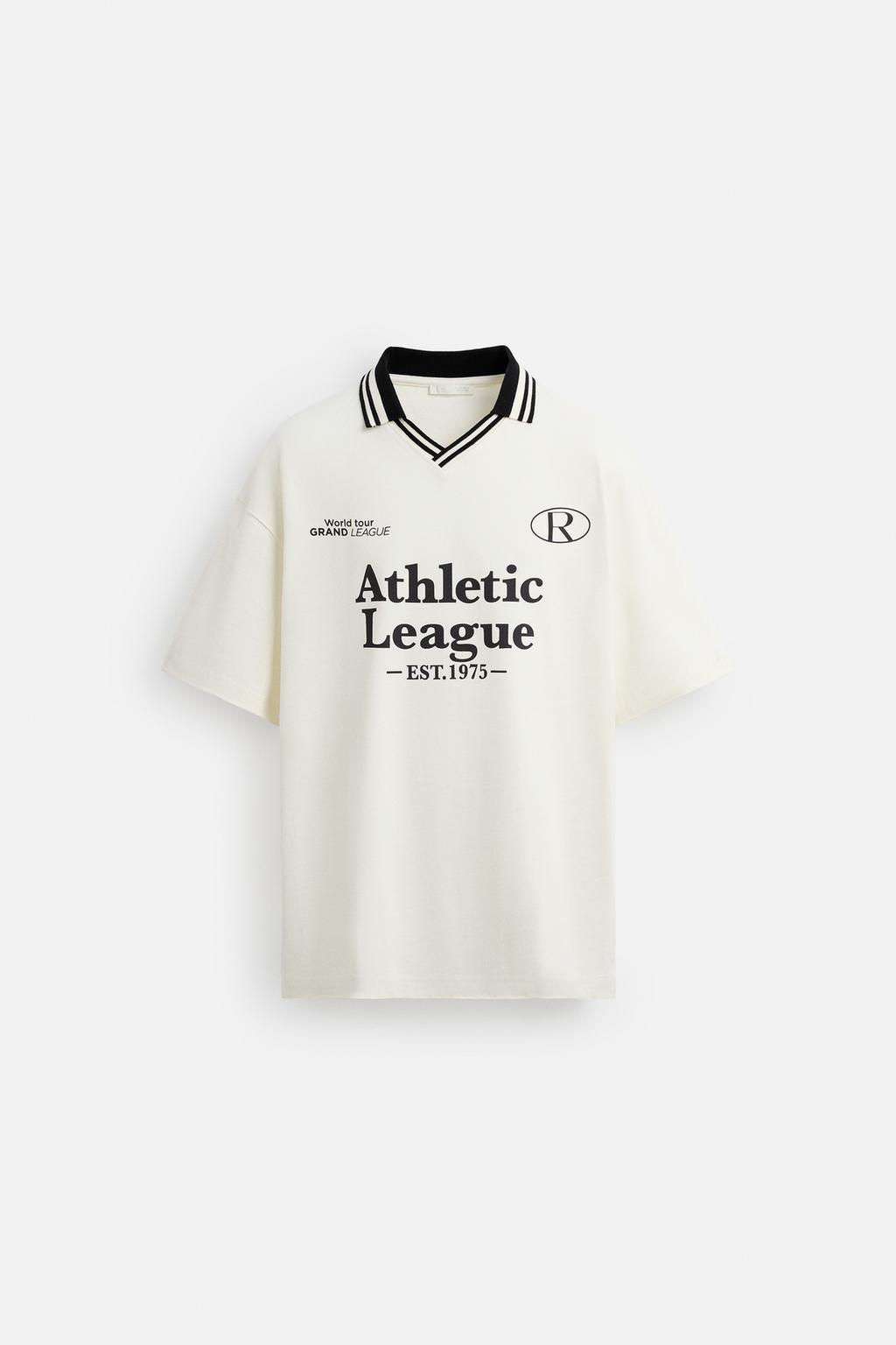 RETRO RUGBY TEXTURED POLO SHIRT - Zara фото 7