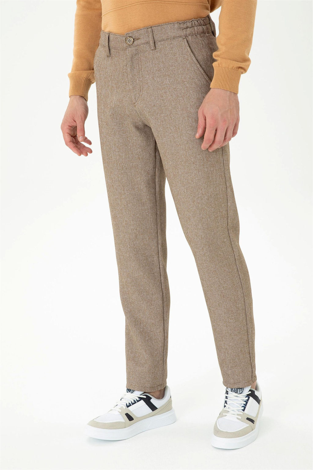U. S. Polo Assn / Мужские брюки песочного цвета из парусины - U.s. polo assn фото 8