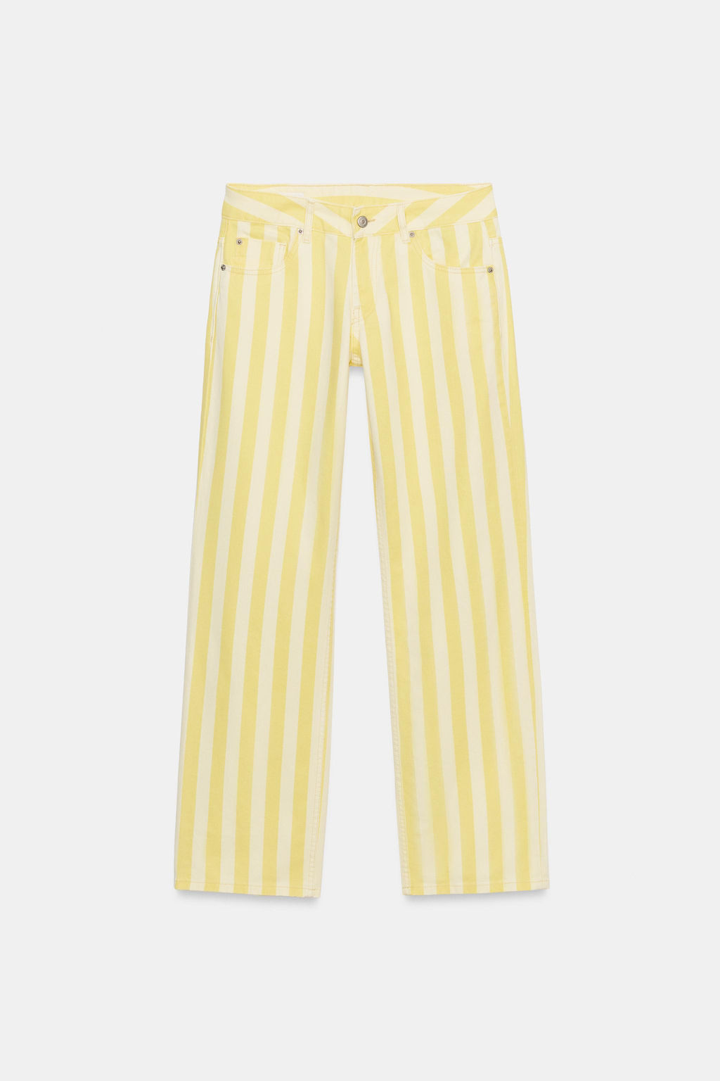 JEANS TRF RECTOS ESTAMPADO RAYAS / Rayas - Zara фото 6