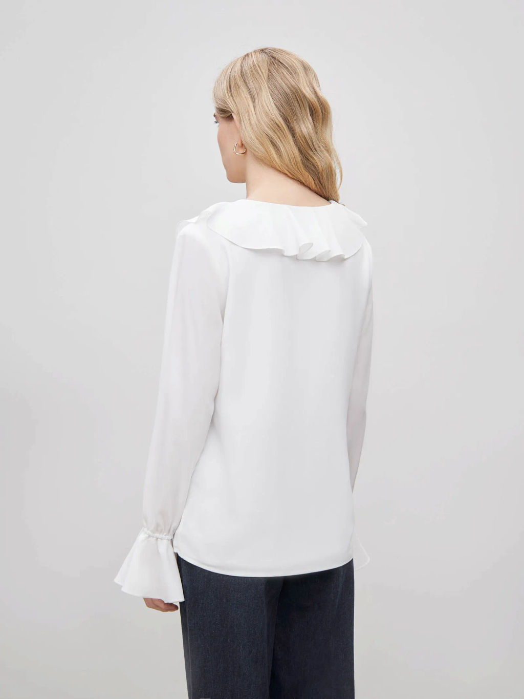 Однотонная блузка B2976/moriviz - Emka фото 4