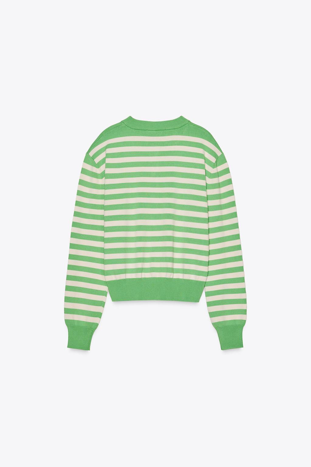 STRIPED KNIT CARDIGAN - Zara фото 15