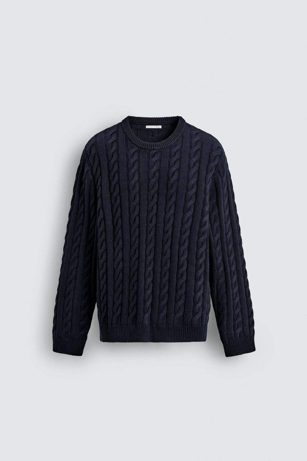 CABLE-KNIT TEXTURED JUMPER