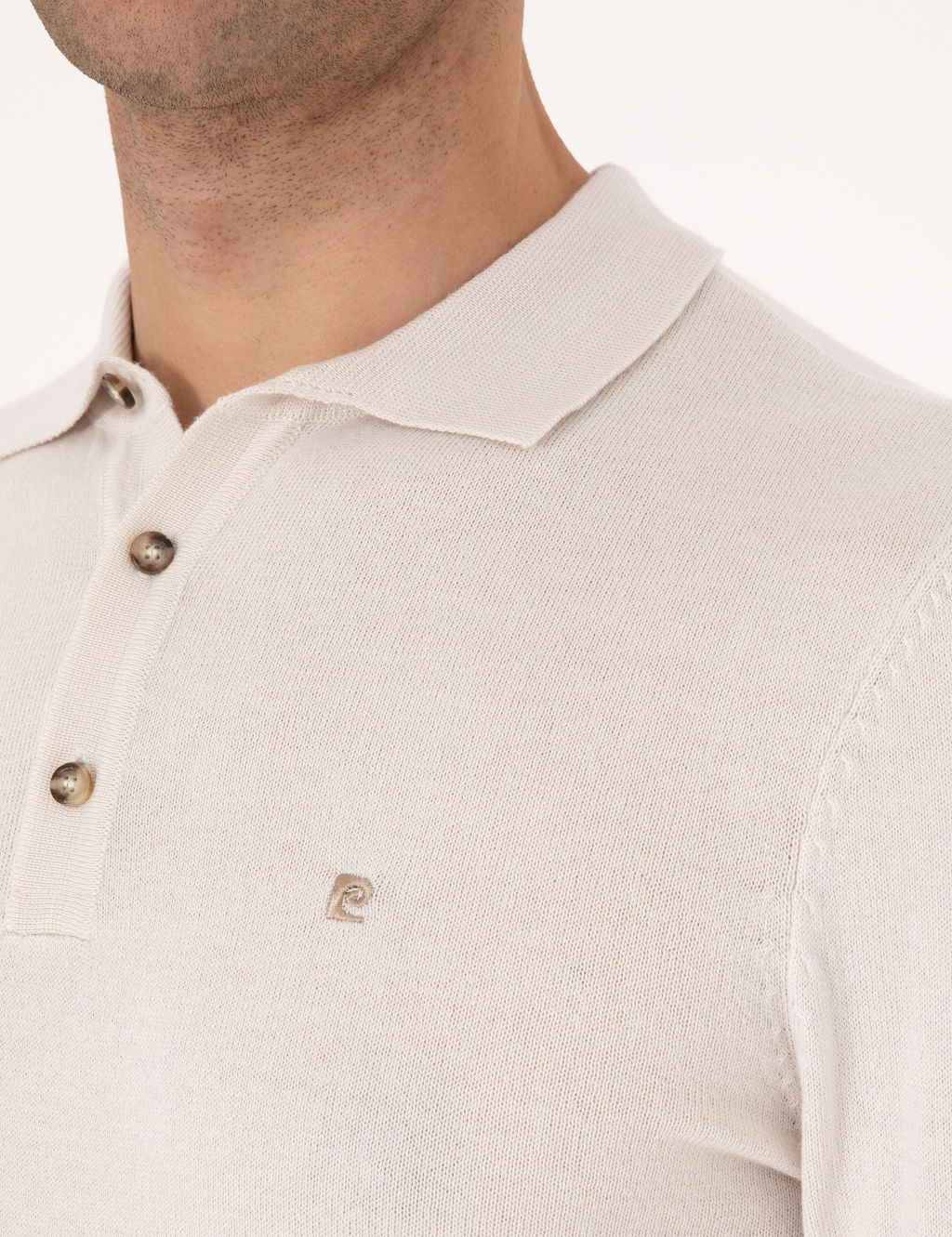 Ta_ Slim Fit Polo Yaka Basic Triko Kazak