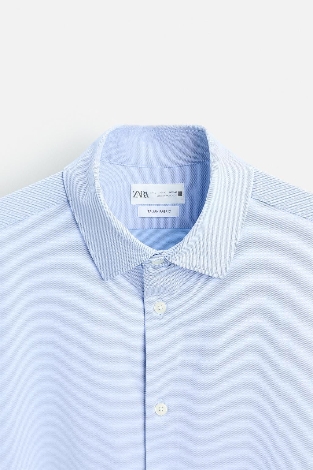 TEXTURED STRETCH SHIRT - Zara фото 9