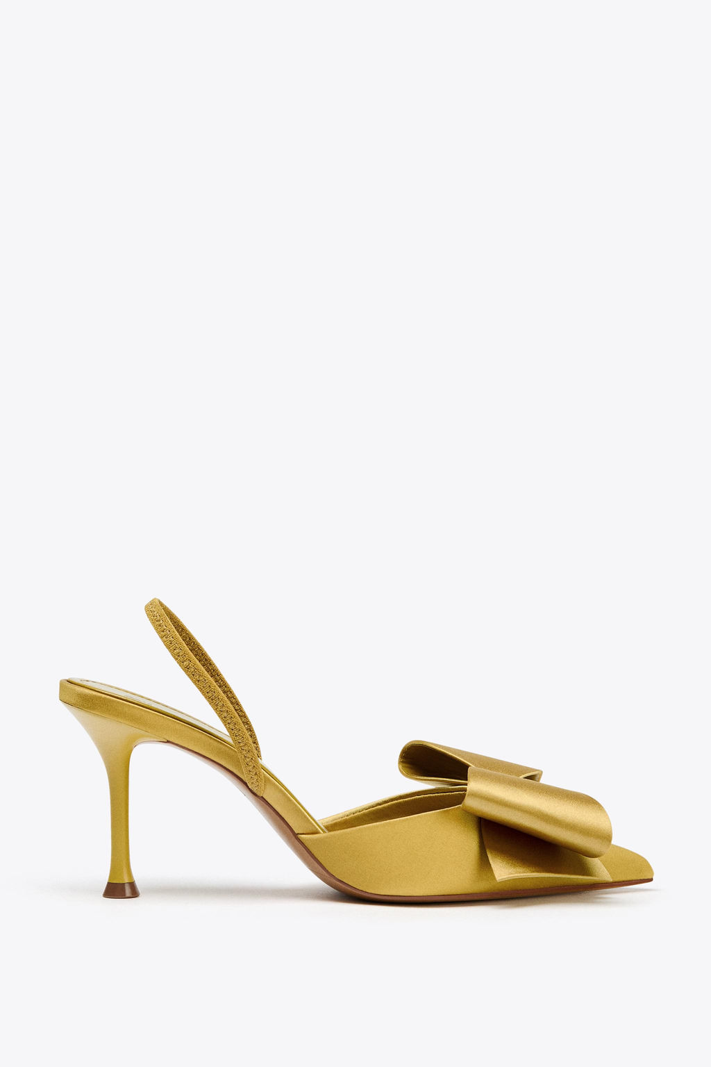 SATIN-EFFECT SLINGBACK SHOES - Zara фото 7