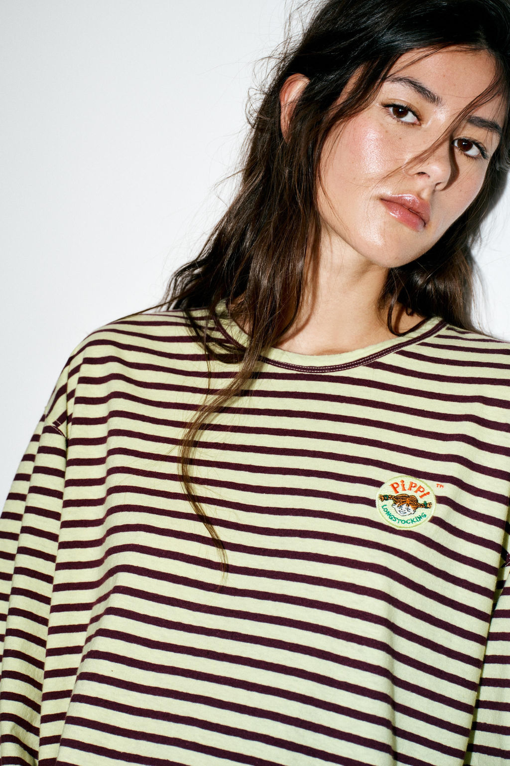 STRIPED EMBROIDERED PIPPI L_NGSTRUMP T-SHIRT - Zara фото 2