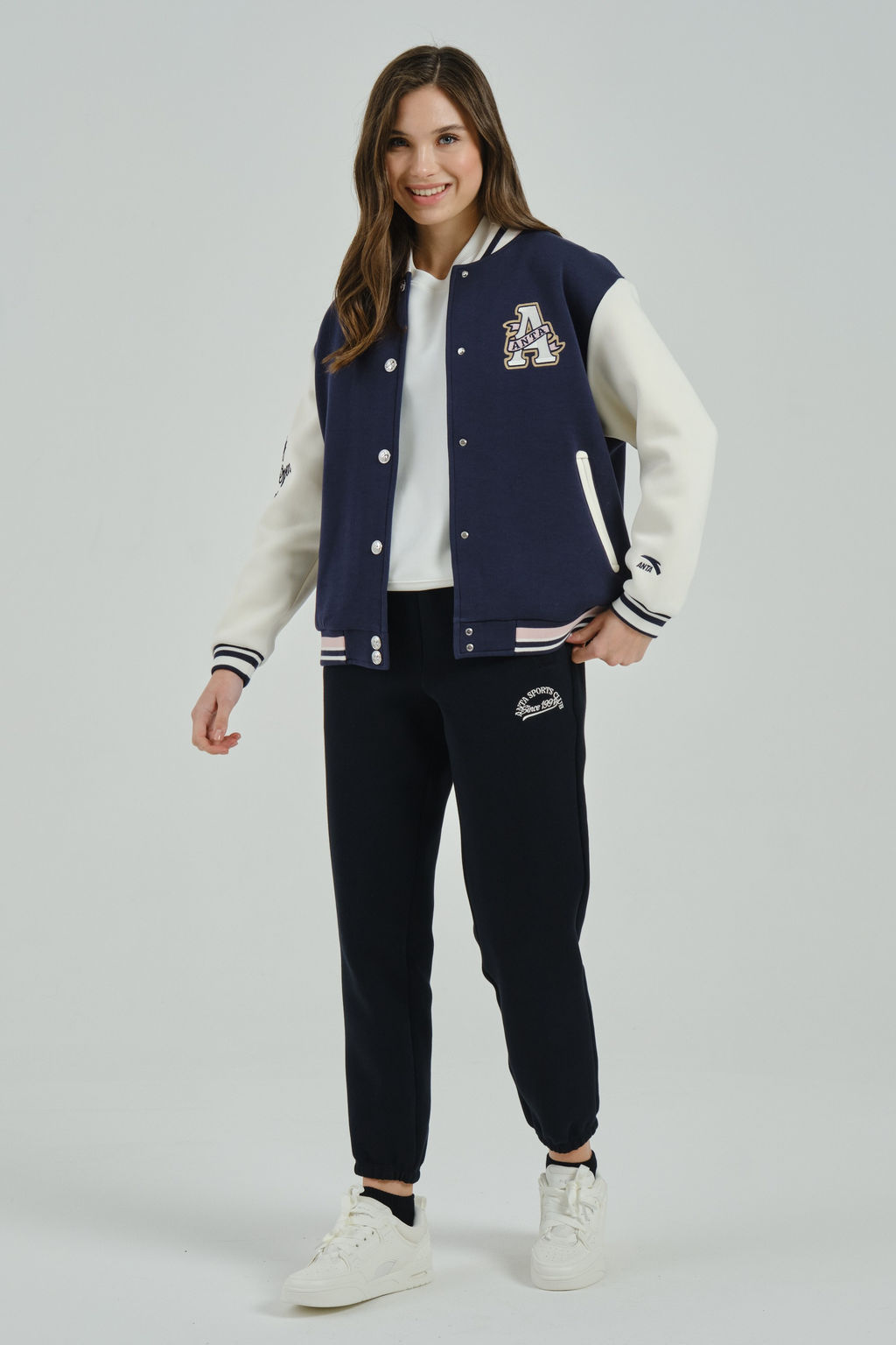 Бомбер Темно-синий