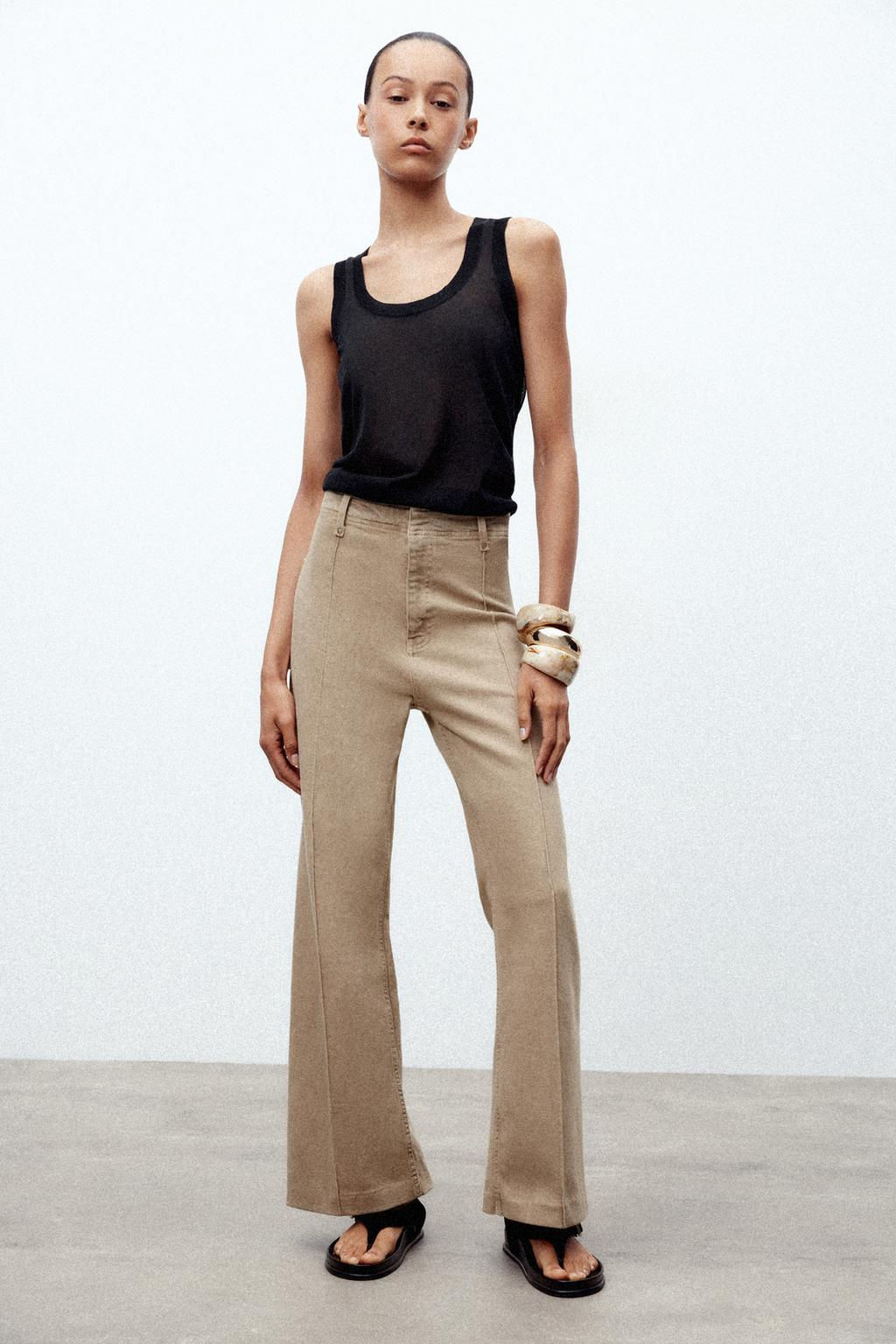 ZW COLLECTION WIDE-LEG HIGH-WAIST JEANS - Zara фото 16