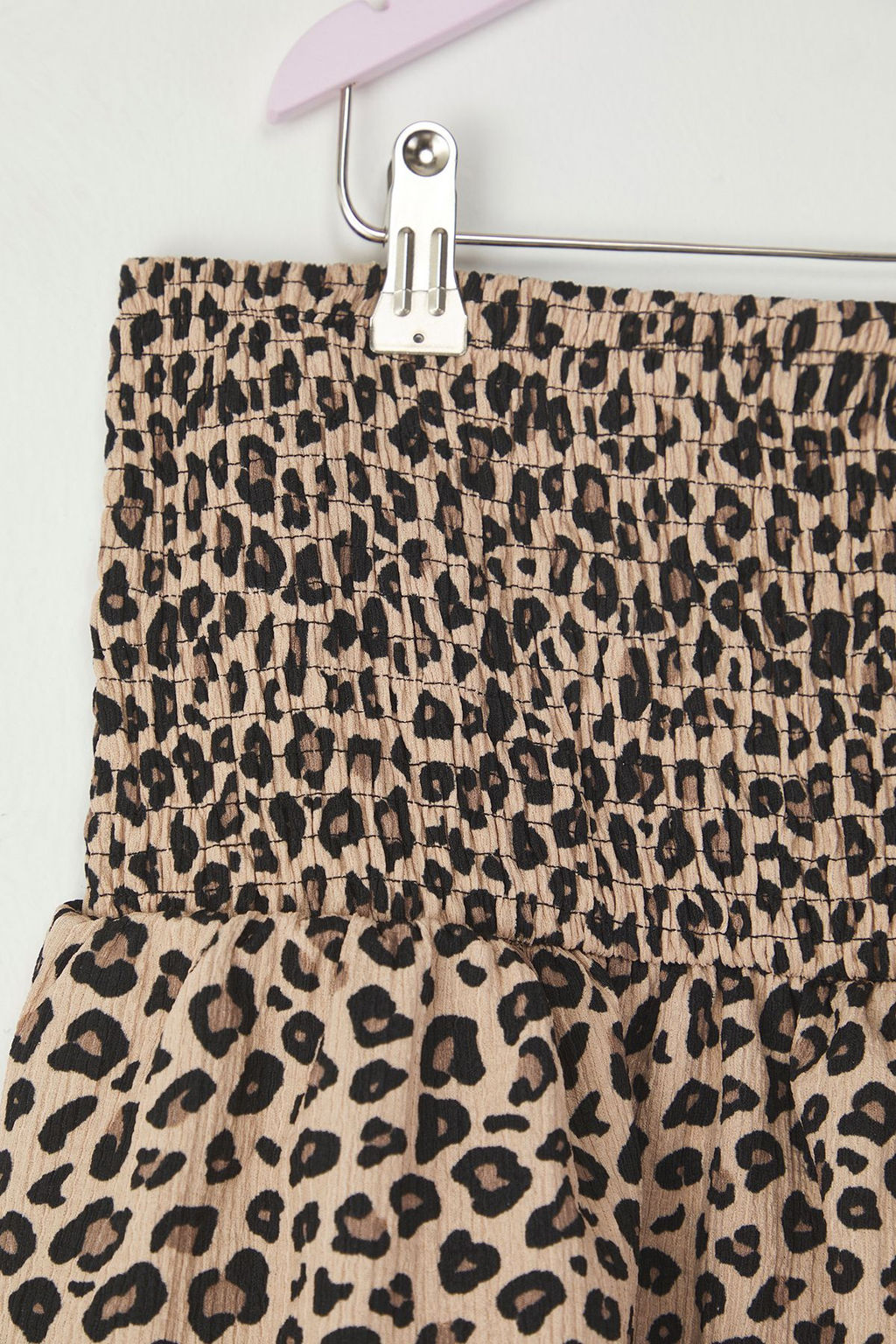Kahverengi K?z Cocuk Leopar Desenli Beli Lastikli Gipeli Mini Orme Etek TKDSS25ET00003 - Trendyolmilla фото 2
