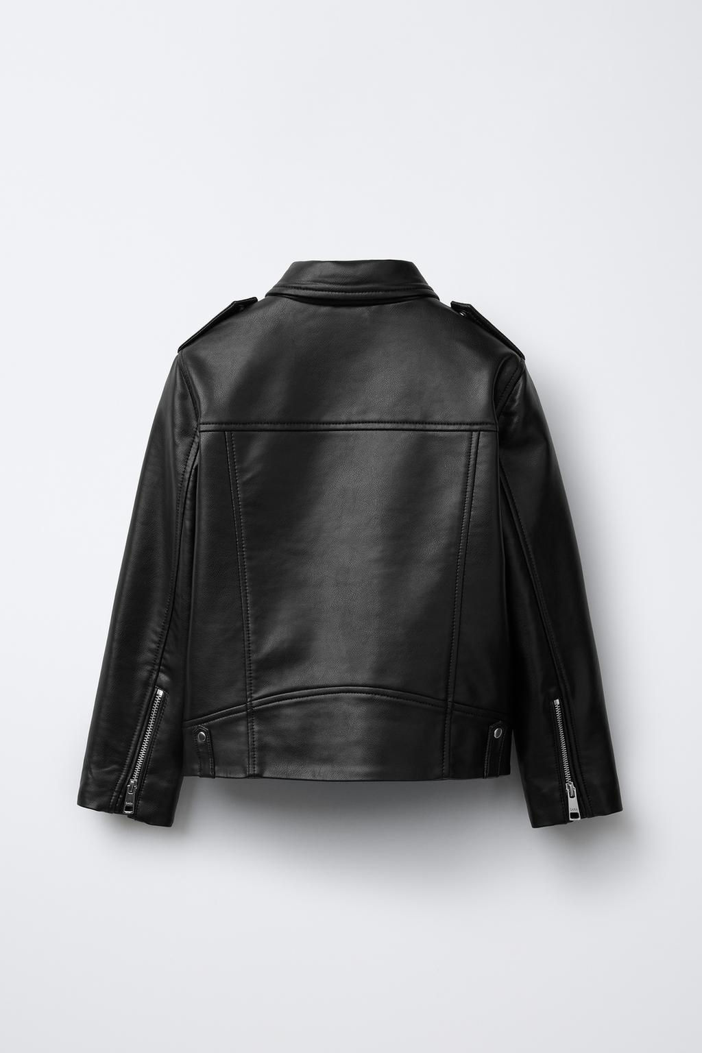 LEATHER EFFECT JACKET - Zara фото 2