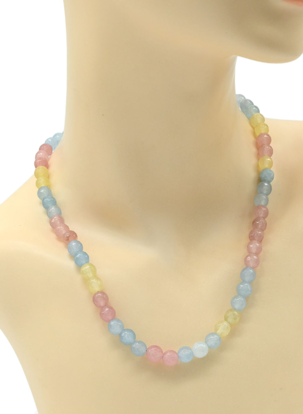 Бусы из кварца шарик гр.8мм цв.берилл, 48см