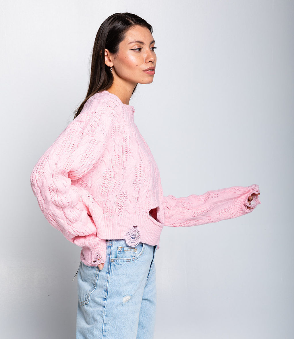 Джемпер #КТ800 (1), розовый - Dommod фото 2