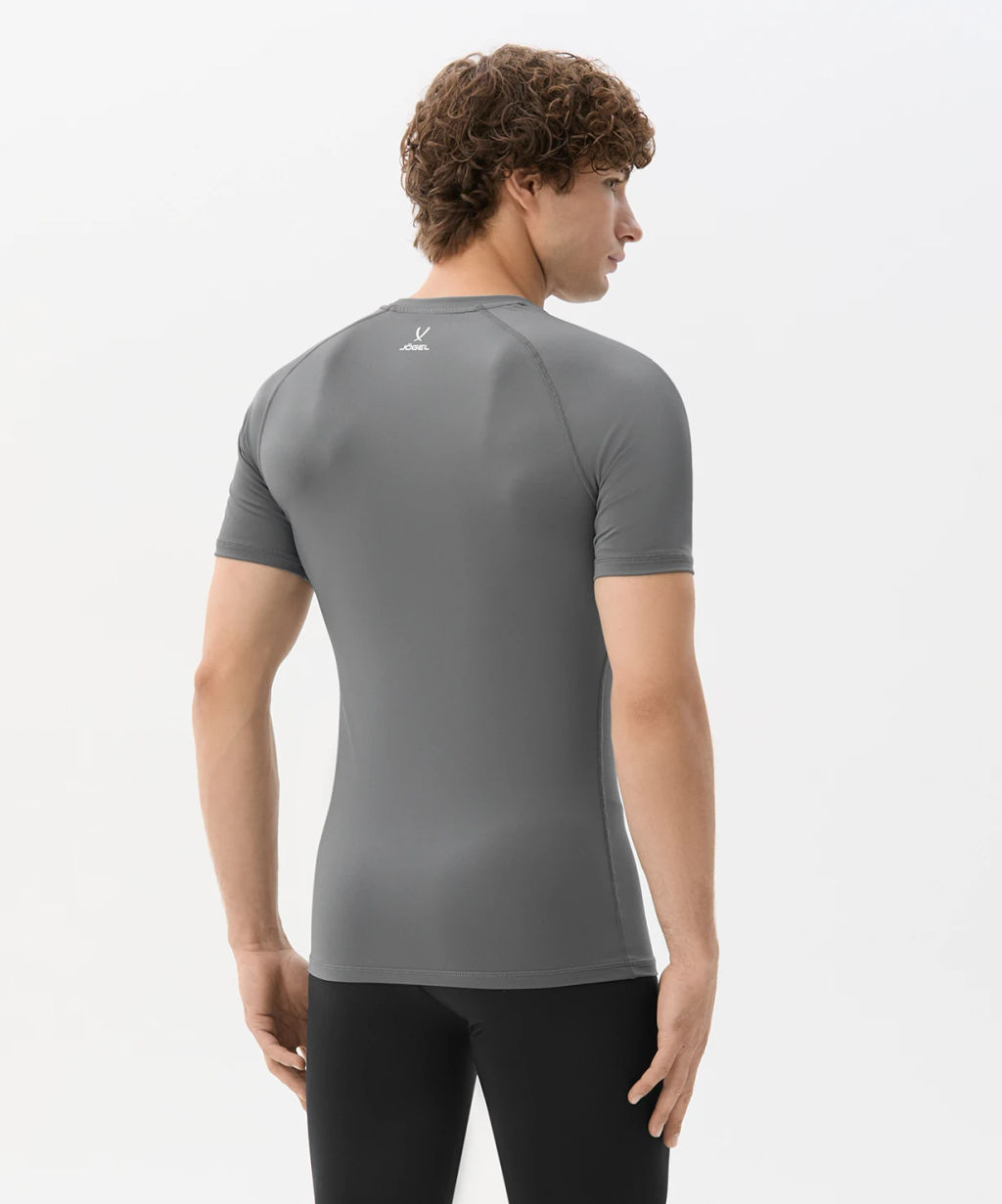 Футболка компрессионная с коротким рукавом JOGEL CAMP PerFormDRY Top SS, темно-серый  фото 5