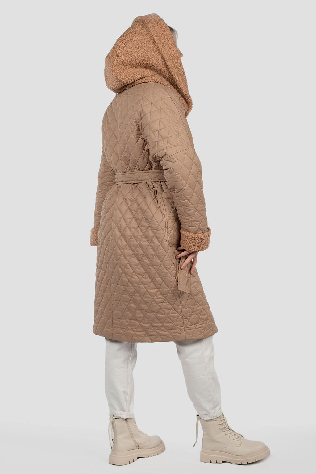 05-2133 Куртка женская зимняя (пояс) - El podio фото 5