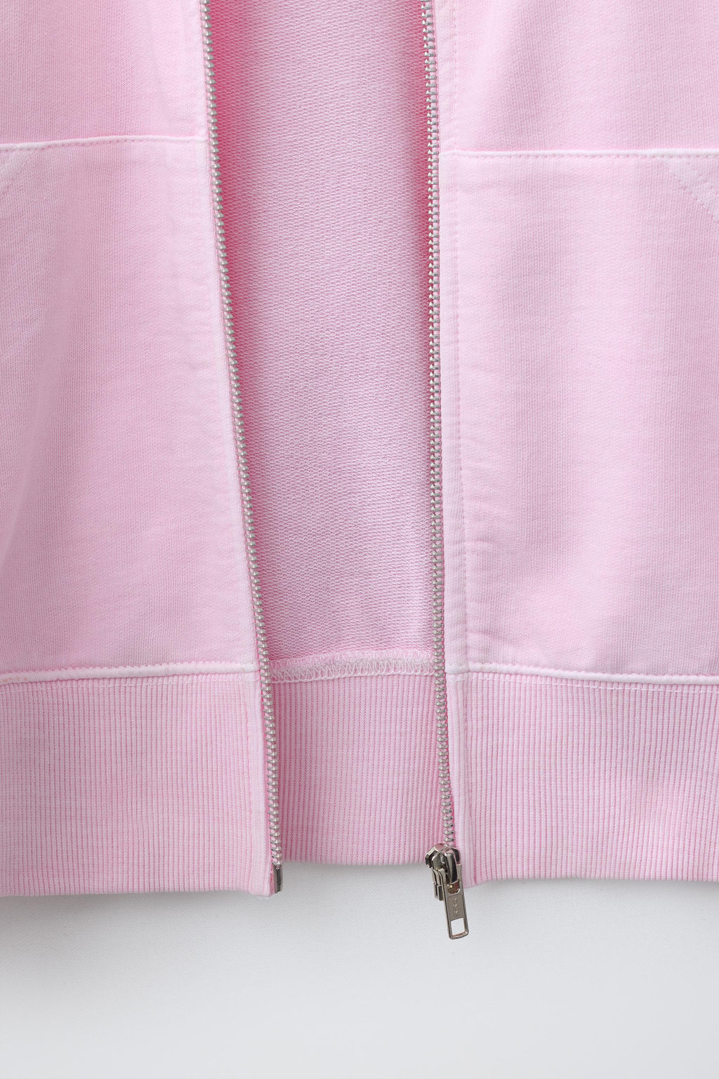 SUDADERA FELPA CREMALLERA / Rosa - Zara фото 4